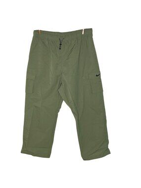 Nike Nylon Wide Leg Cargo Pull On Pants Sz 1X Drawstring Utility Gorpcore